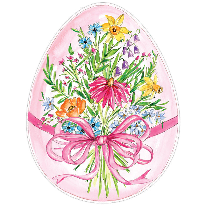 Pink Easter Egg Posh Die-Cut Placeamats