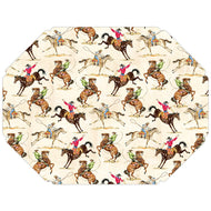 Cowboy Toile Posh Die-Cut Placemat