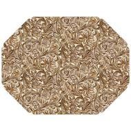 Brown Paisley Posh Die-Cut Placemat