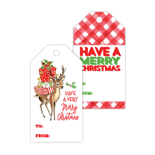 Have a Merry Christmas Baby Reindeer Gift Tags
