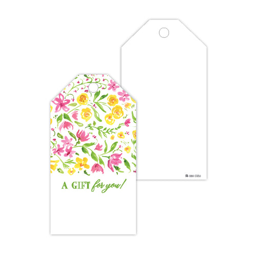 Green Floral Gift Tags