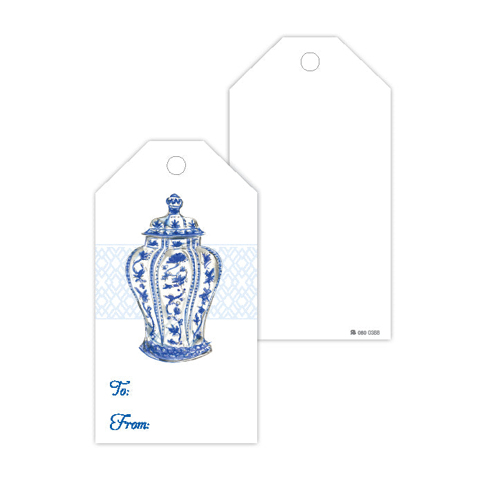 Blue Urn Gift Tags