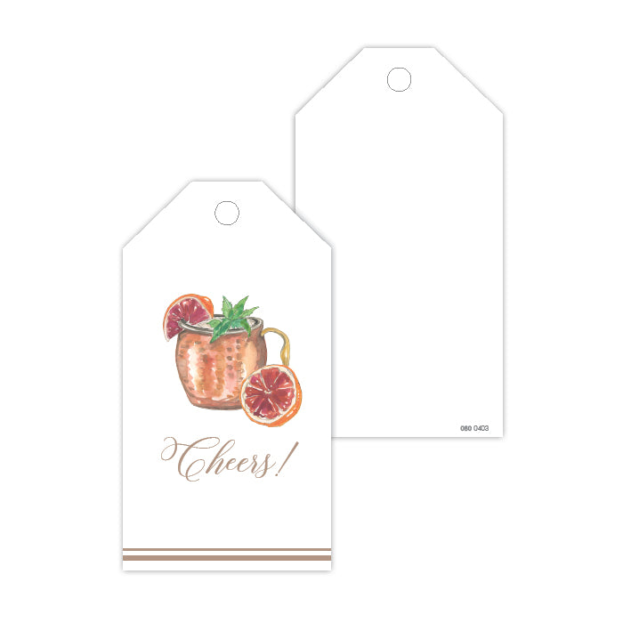 Cheers Cocktail Gift Tags