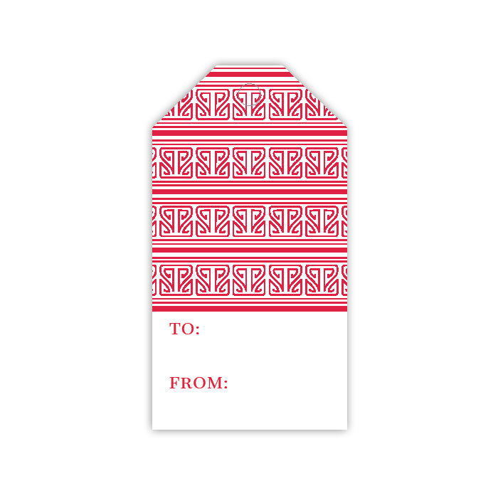Red Lattice Gift Tags