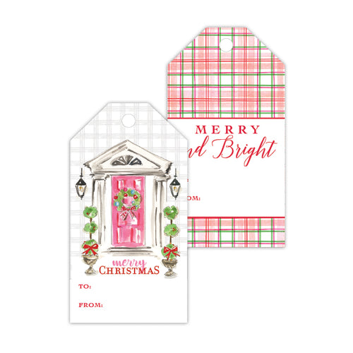Merry Christmas Front Door Gift Tags