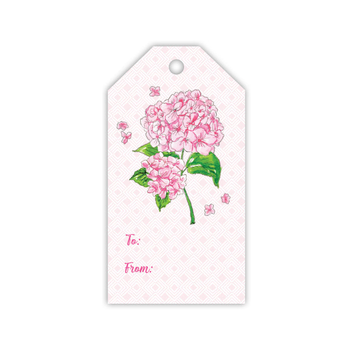 Pink Hydrangea Gift Tags