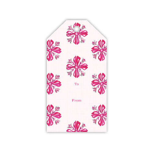 Pink Western Pattern Gift Tags