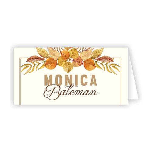 Fall Leaves Place Card