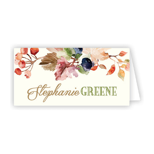 Fall Florals Place Card