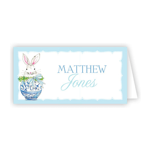 Chinoiserie Egg Bunny Place Card