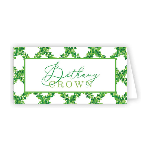 Boxwood Trellis Place Card