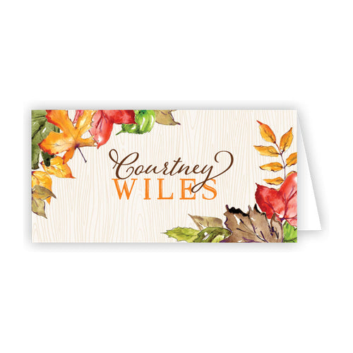 Fall Leaves Place Cards