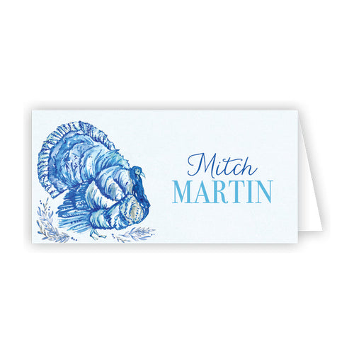 Blue Turkey Place Cards