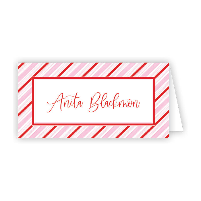 Peppermint Stripe Place Cards
