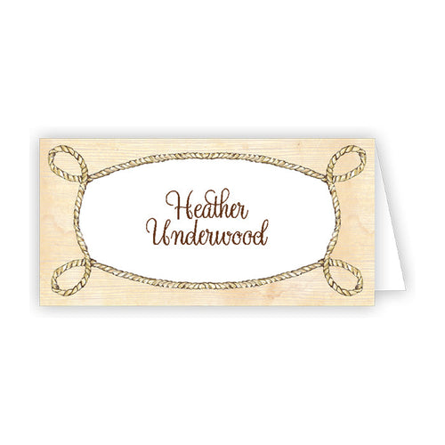 Brown Western Boots Place Cards