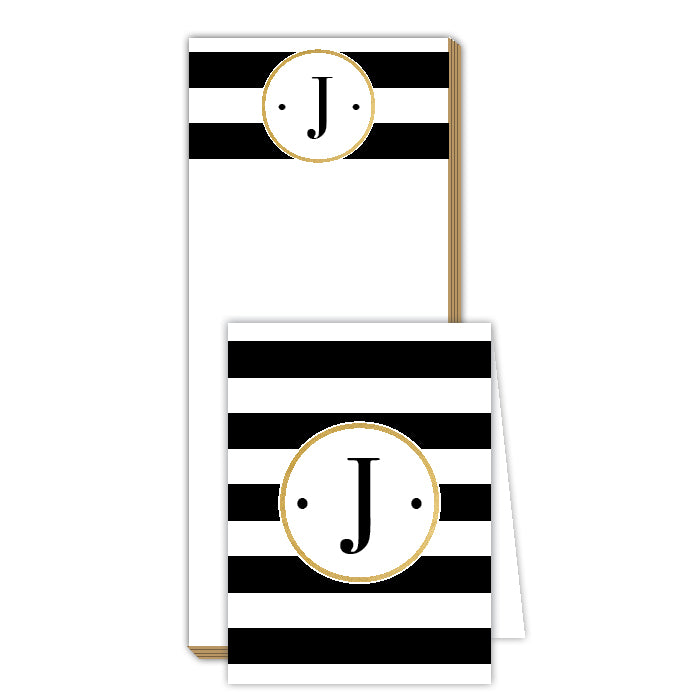 Black Stripe J NotePad | NoteSet