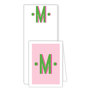 Color Block Monogram M Notepad Note Set