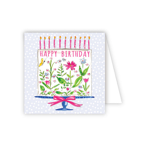Happy Birthday Cake Enclosure Card