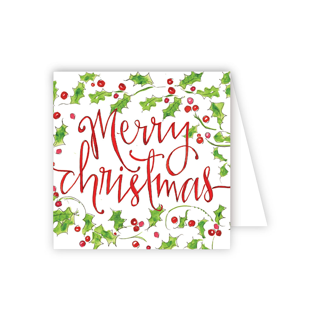 Merry Christmas Mistletoe Enclosure Card