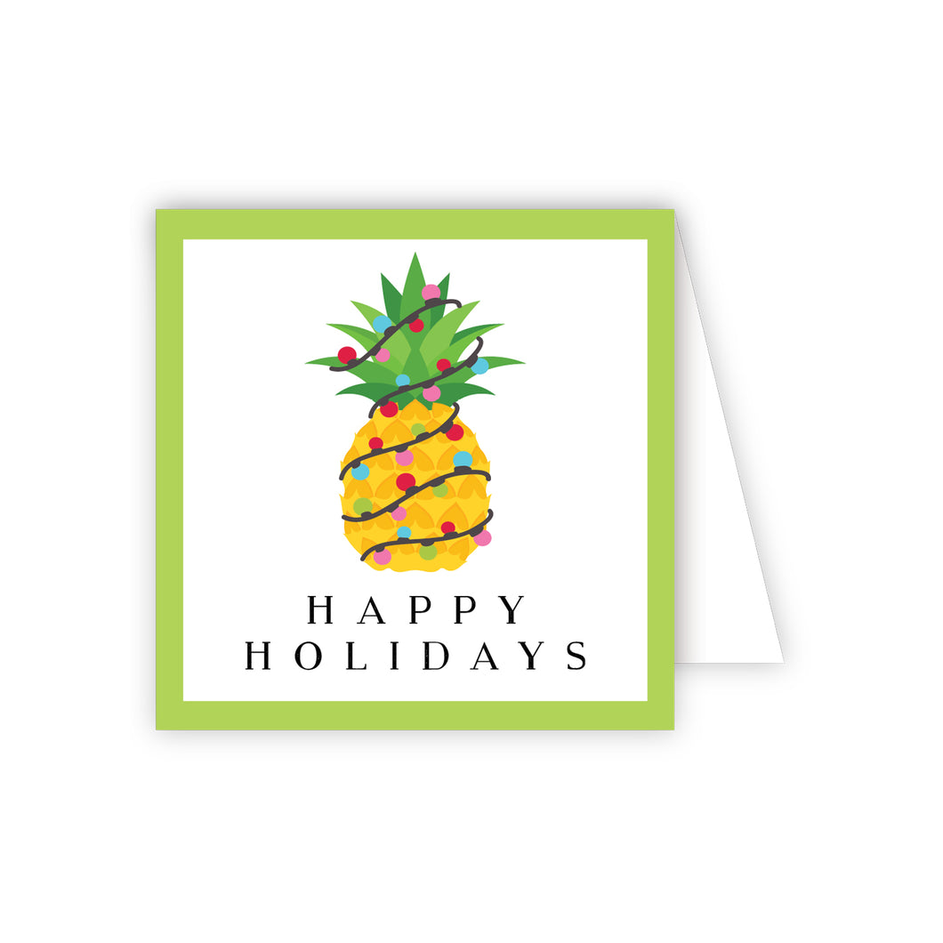Happy Holidays Pinapple Enclosure Card