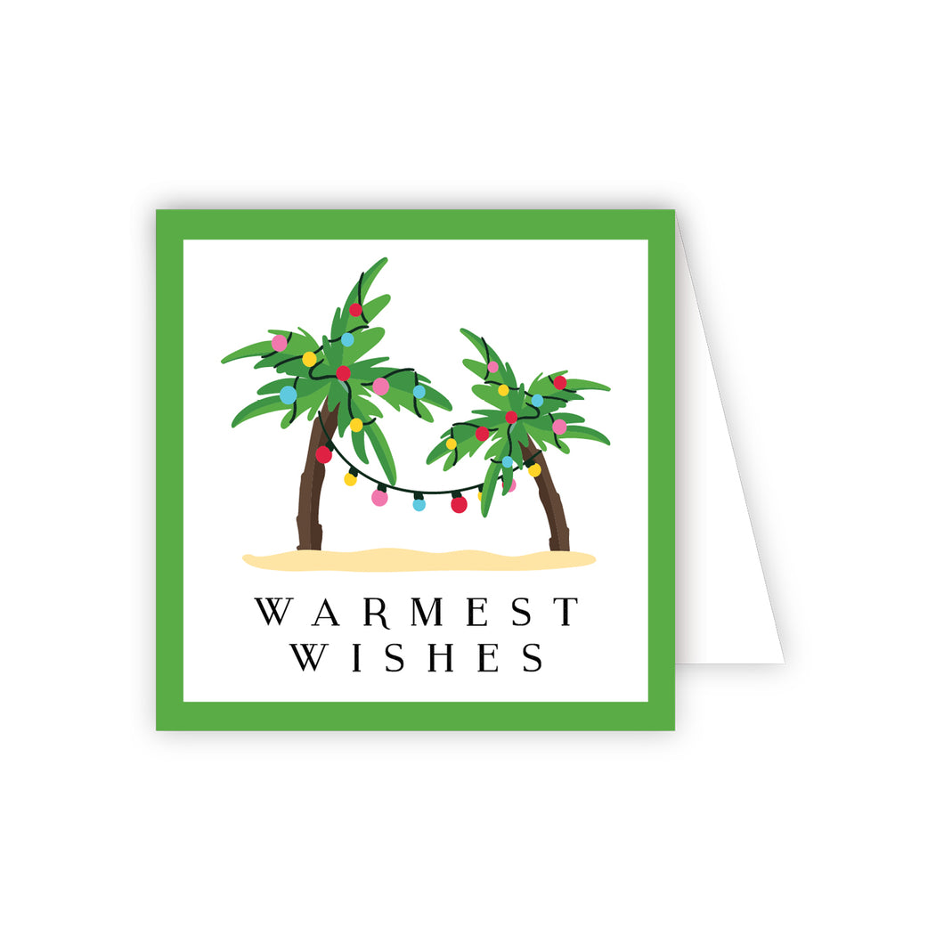 Warmest Wishes Palm Tree Enclosure Card