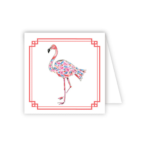 Orange Flamingo Enclosure Card