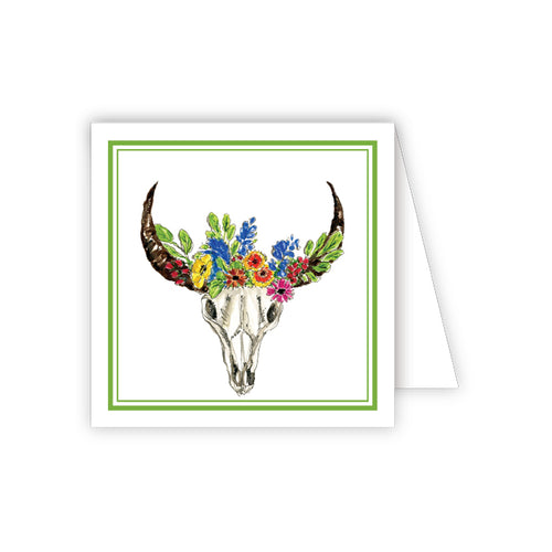 Wildflower Skull Enclosure Card