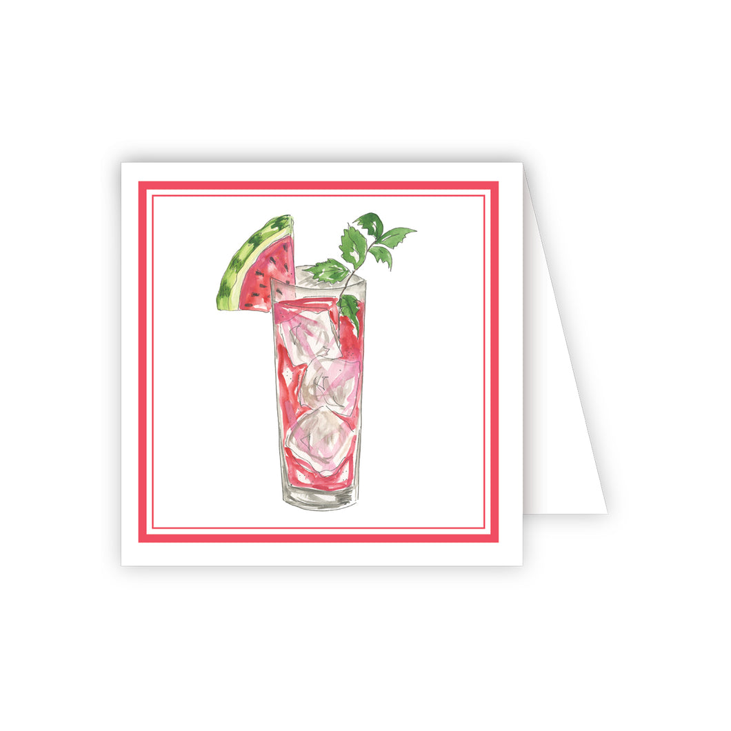 Watermelon Cocktail Enclosure Card