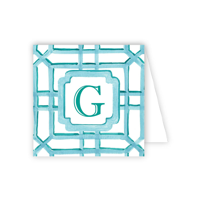 Lattice Monogram G Enclosure Card