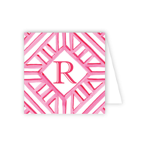 Lattice Monogram P Enclosure Card