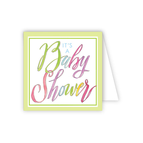 It's A Baby Shower Enclosure Card