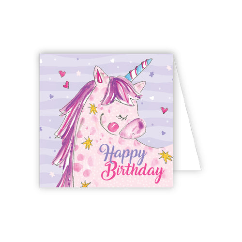 Magical Birthday Wishes Unicorn Enclosure Card