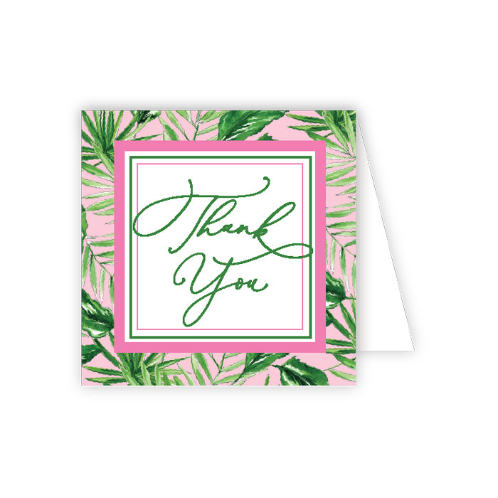 Thank You Palm Leaves Enclosure Card