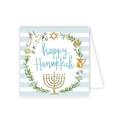 Handpainted Hanukkah Icons Enclosure Card