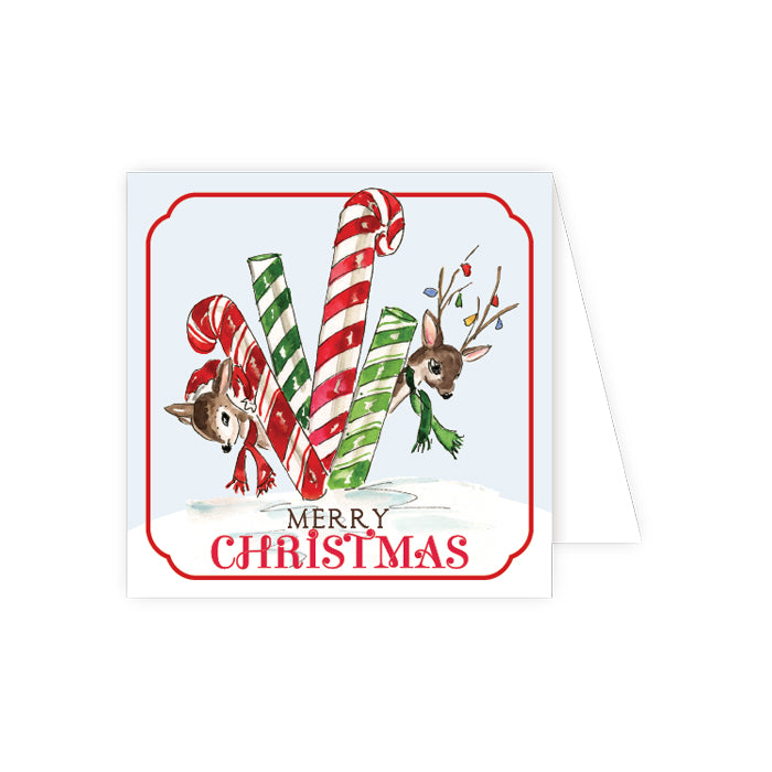 Merry Christmas Holiday Reindeer Enclosure Card