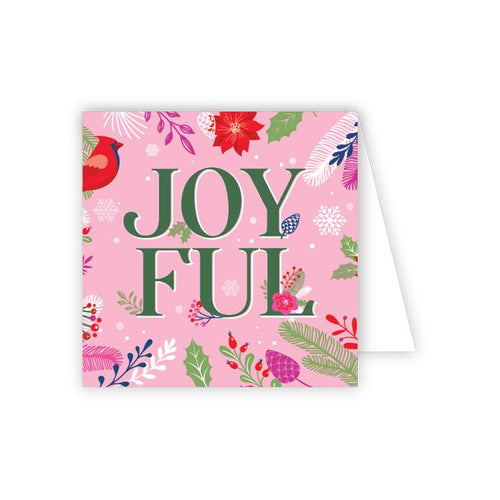 Pink Joyful Enclosure Card