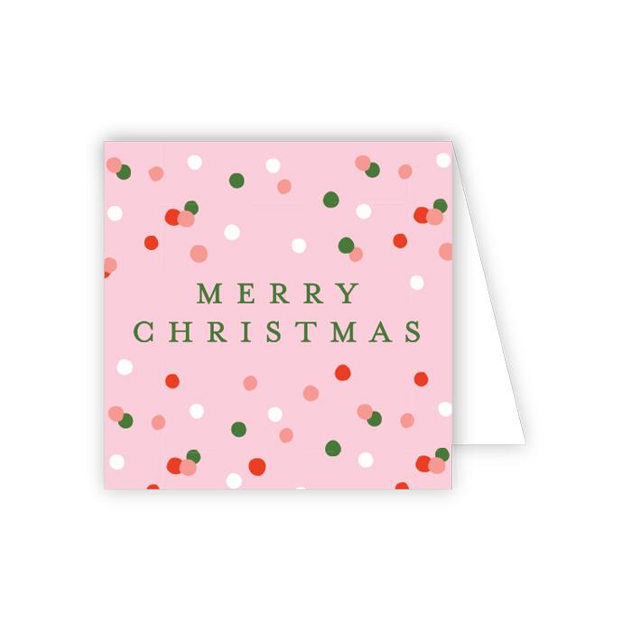 Merry Christmas Festive Dots Enclosure Card