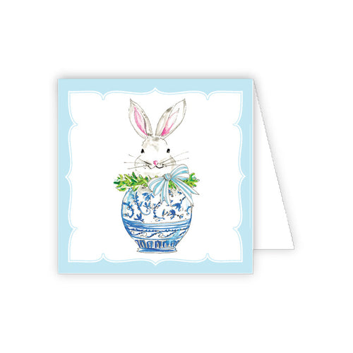 Chinoiserie Egg Bunny Enclosure Card