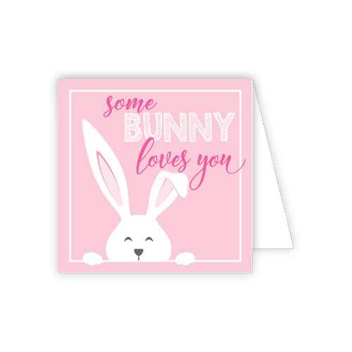 Pink Some Bunny Loves You Enclosure Card