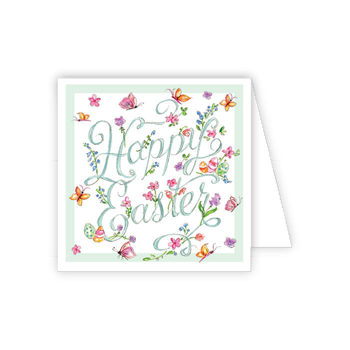 Happy Easter Floral Enclosure Card