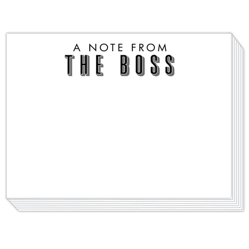 A Note from the Boss Slab Pad
