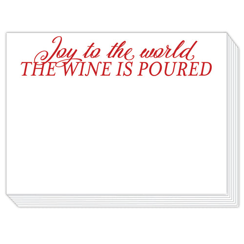Joy to the World the Wine is Poured Slab Pad