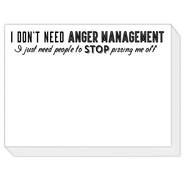 I Dont Need Anger Management Slab Pad