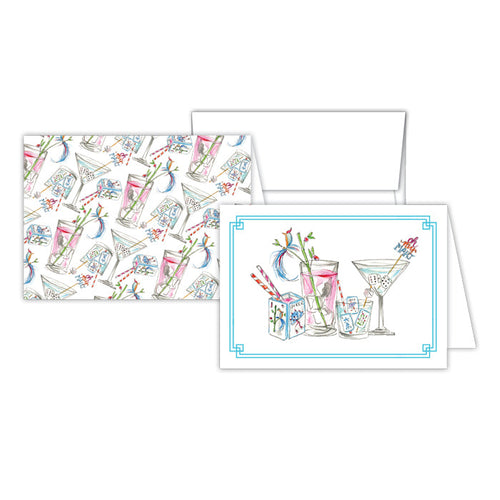 Mahjong Cocktails Stationery Notes