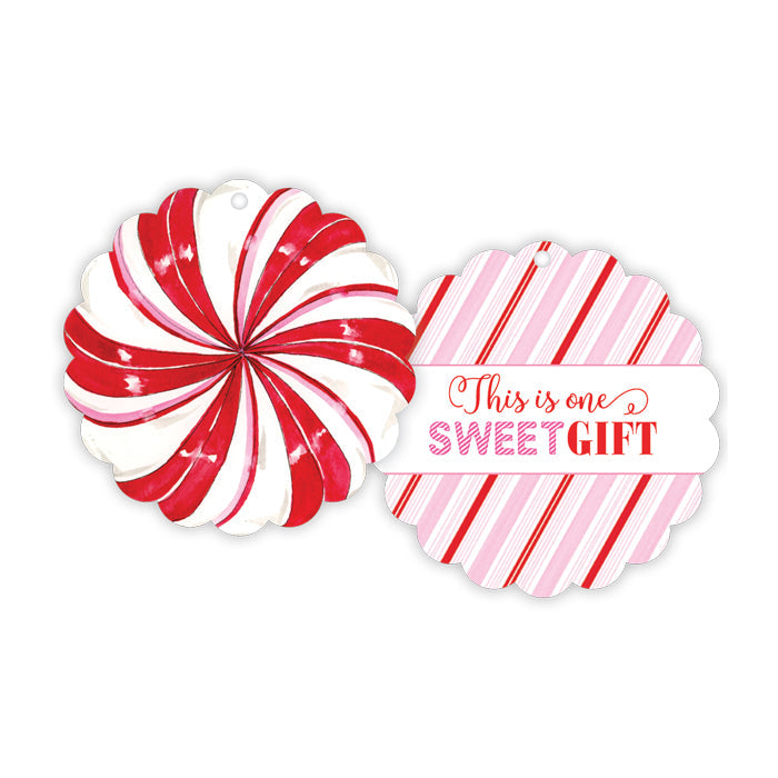 Peppermint Scalloped Gift Tags