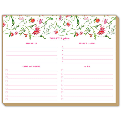 Mixed Floral Pink Luxe Planner