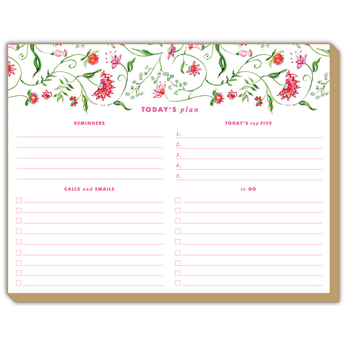 Mixed Floral Pink Luxe Planner