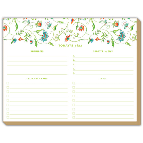 Mixed Floral Seafoam Luxe Planner