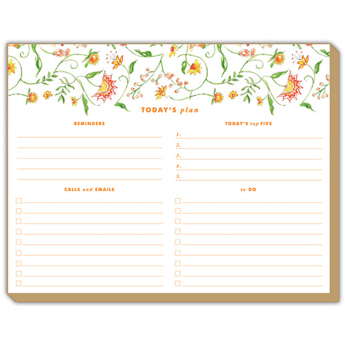 Mixed Floral Yellow Luxe Planner