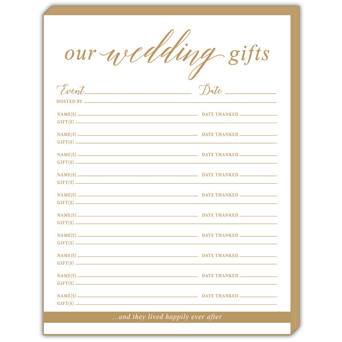 Our Wedding Gifts Wedding Luxe Notepad
